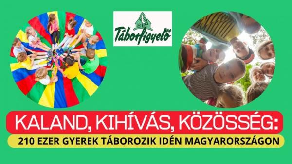 Kaland, kihívás, közösség: 210 ezer gyerek táborozik idén Magyarországon